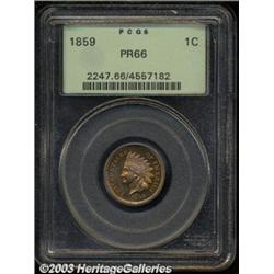 1859 1C PR66 PCGS.