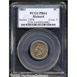 1861 1C PR64 PCGS.