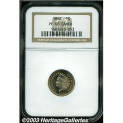 1862 1C PR68 Cameo NGC.