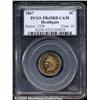 Image 1 : 1867 1C PR65 Red Cameo PCGS.