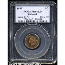 1869 1C PR64 Red PCGS.