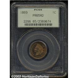 1869 1C PR65 Red PCGS.