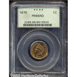 1870 1C PR65 Red PCGS.