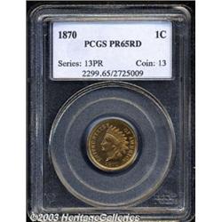 1870 1C PR65 Red PCGS.