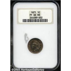 1871 1C PR66 Red and Brown NGC.