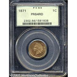 1871 1C PR64 Red PCGS.