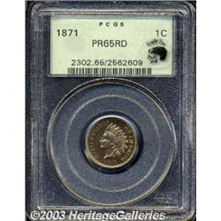 1871 1C PR65 Red PCGS.