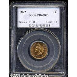 1872 1C PR65 Red PCGS.