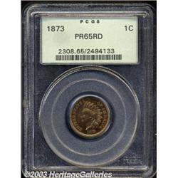1873 1C Closed 3 PR65 Red PCGS.