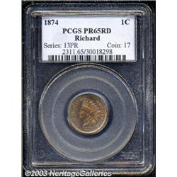 1874 1C PR65 Red PCGS.