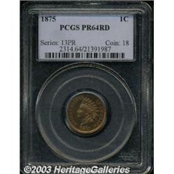1875 1C PR64 Red PCGS.