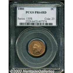 1880 1C PR64 Red PCGS.