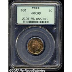 1880 1C PR65 Red PCGS.