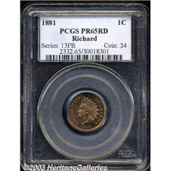 1881 1C PR65 Red PCGS.