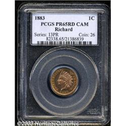 1883 1C PR65 Cameo PCGS.