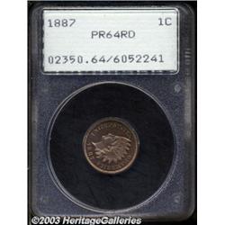 1887 1C PR64 Red PCGS.