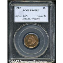 1887 1C PR65 Red PCGS.