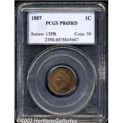 1887 1C PR65 Red PCGS.