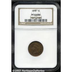 1890 1C PR64 Red and Brown NGC.
