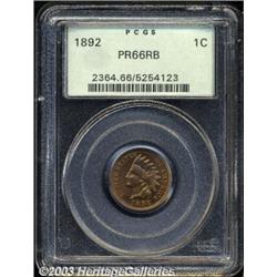 1892 1C PR66 Red and Brown PCGS.
