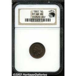 1901 1C PR66 Red and Brown PCGS.