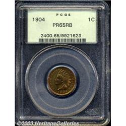 1904 1C PR65 Red and Brown PCGS.