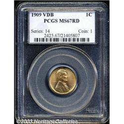 1909 VDB 1C MS67 Red PCGS.