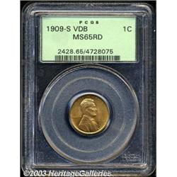 1909-S VDB 1C MS65 Red PCGS.