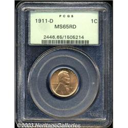1911-D 1C MS65 Red PCGS.