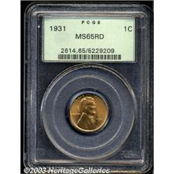 1931 1C MS65 Red PCGS.