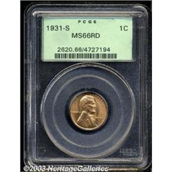 1931-S 1C MS66 Red PCGS.