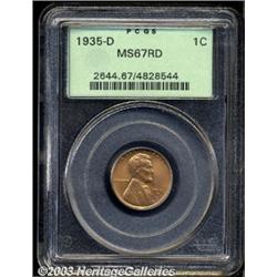 1935-D 1C MS67 Red PCGS.
