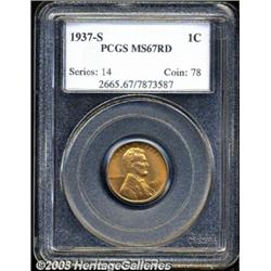 1937-S 1C MS67 Red PCGS.