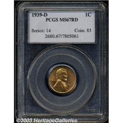 1939-D 1C MS67 Red PCGS.