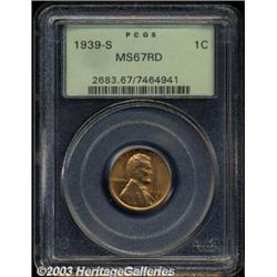 1939-S 1C MS67 Red PCGS.
