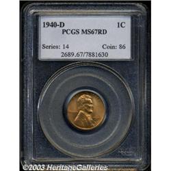 1940-D 1C MS67 Red PCGS.