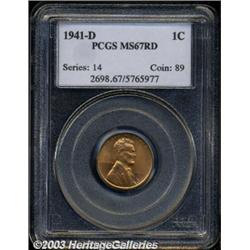 1941-D 1C MS67 Red PCGS.