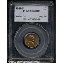 1941-S 1C MS67 Red PCGS.