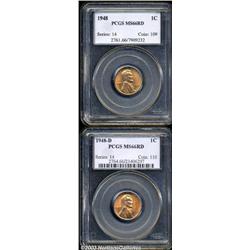 1948 1C MS66 Red PCGS, a reasonable strike, ora