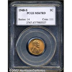 1948-S 1C MS67 Red PCGS.