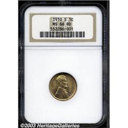 1910-S 1C MS66 Red NGC.