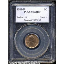 1911-D 1C MS64 Red PCGS.