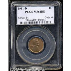 1911-D 1C MS64 Red PCGS.