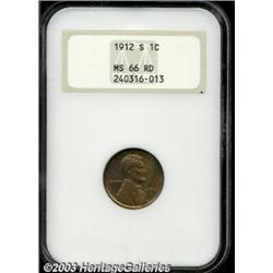 1912-S 1C MS66 Red NGC.