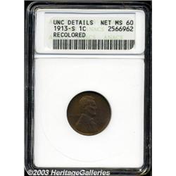 1913-S 1C--Recolored--ANACS.