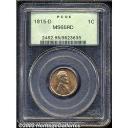 1915-D 1C MS65 Red PCGS.