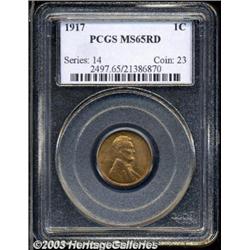 1917 1C MS65 Red PCGS.