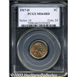 1917-D 1C MS64 Red PCGS.