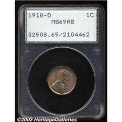 1918-D 1C MS65 Red and Brown PCGS.