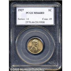 1927 1C MS66 Red PCGS.